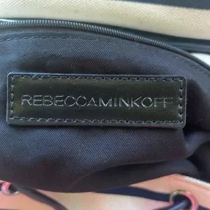 Rebecca Minkoff blue and white striped back pack s-l400.jpg main image 4